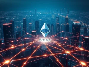 Visualizing the monumental 17-fold surge in Ethereum Layer-2 scaling and decentralization, reflecting a new era of efficient blockchain transactions.