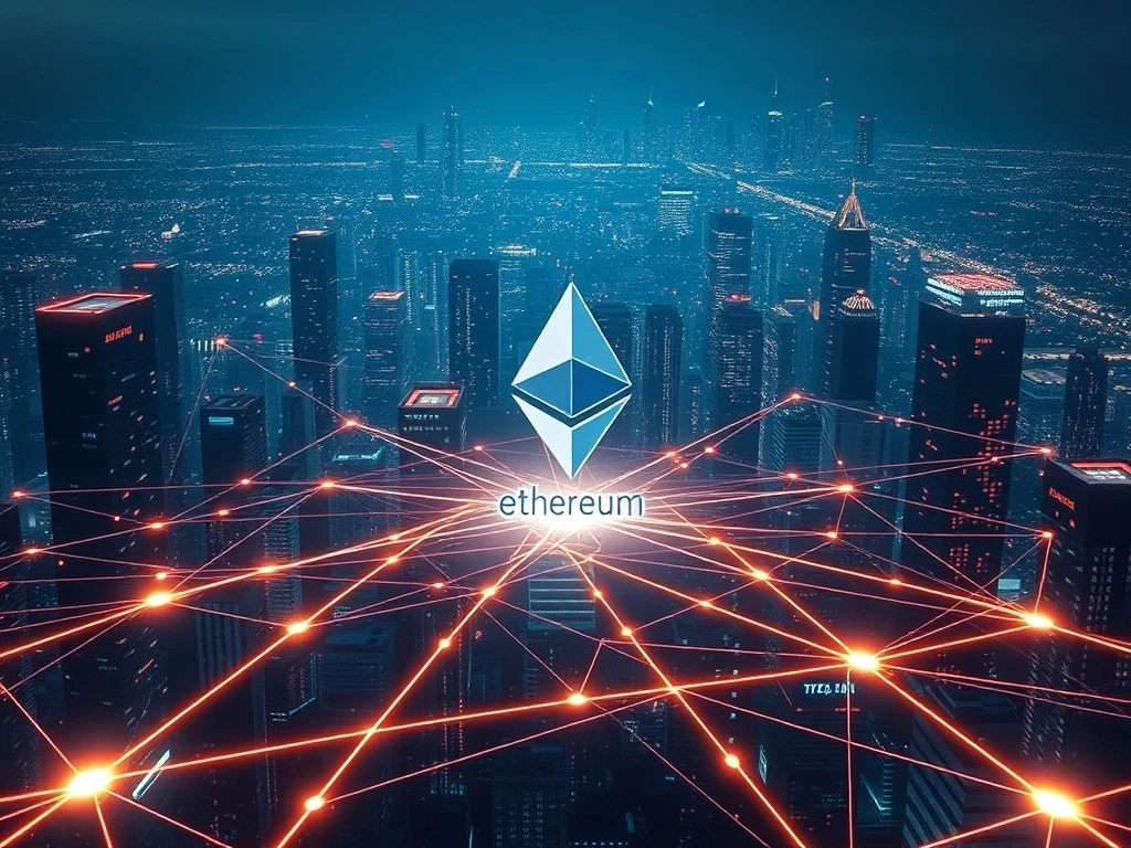Visualizing the monumental 17-fold surge in Ethereum Layer-2 scaling and decentralization, reflecting a new era of efficient blockchain transactions.