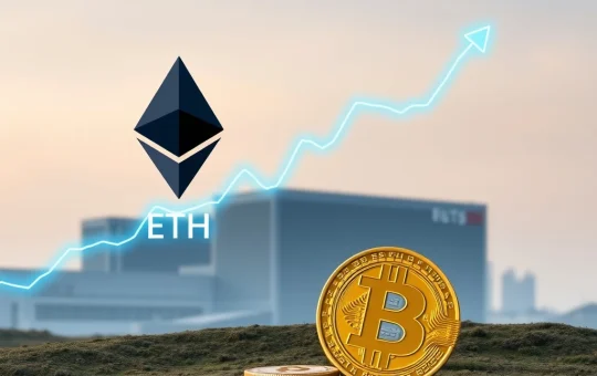 Visualizing Ethereum's spot volume surpassing Bitcoin, highlighting a pivotal shift in crypto market dynamics and altcoin resurgence.