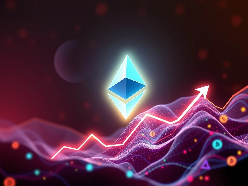 Dynamic charts showing Ethereum's ETH/BTC performance and altcoin trendline reclamation, signaling an altseason potential.