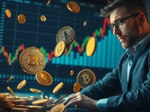 Bitcoin, Ethereum, and Dogecoin prices falling due to inflation surge