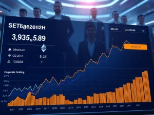 Ethereum news showing corporate holdings surge with ETF-driven growth