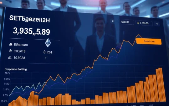 Ethereum news showing corporate holdings surge with ETF-driven growth