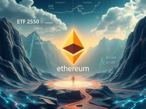 Ethereum's surge with ETF inflows and institutional staking driving growth
