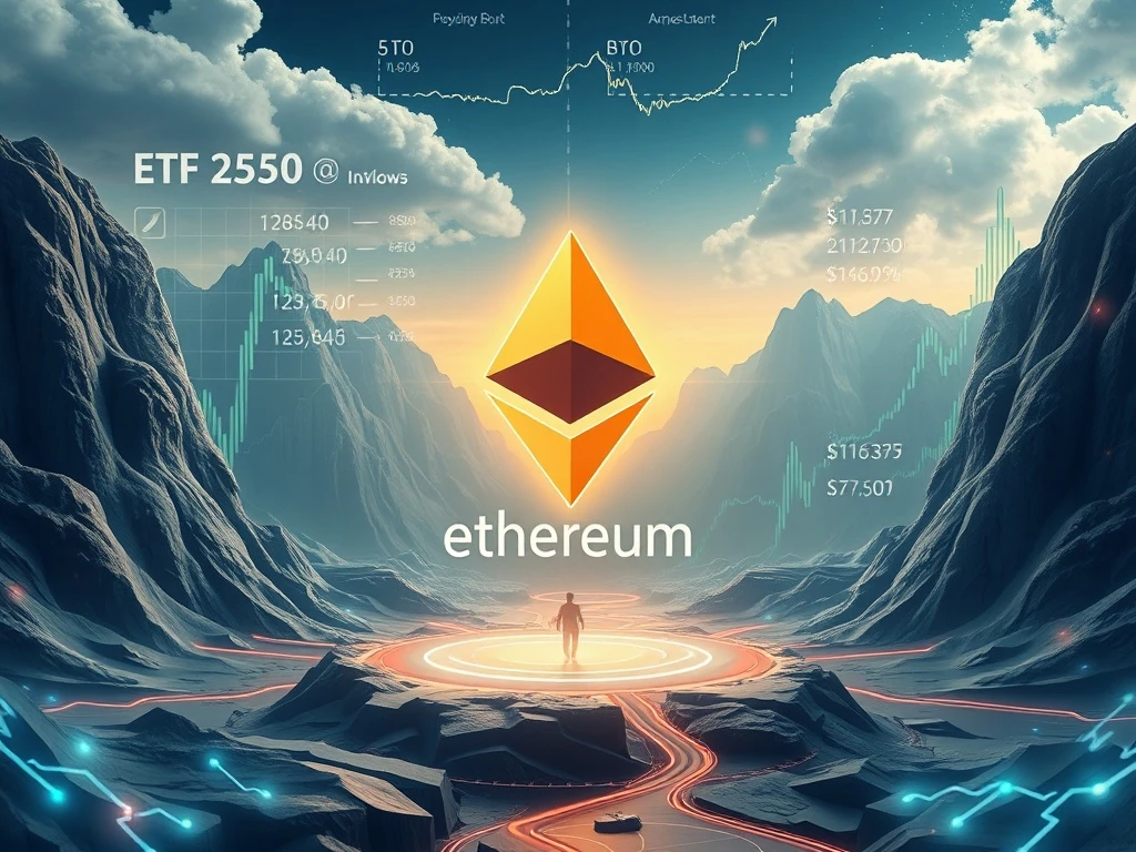 Ethereum's surge with ETF inflows and institutional staking driving growth