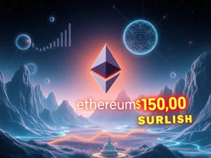 Ethereum price surge with institutional ETF inflows driving $150 billion growth