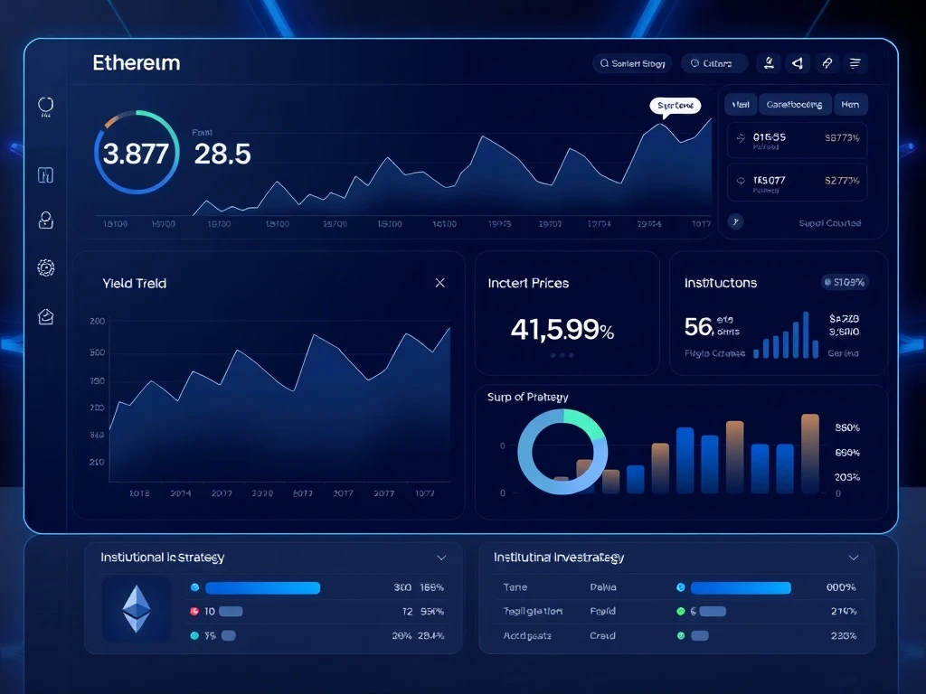 Ethereum news showcasing Intchains and FalconX's 10% ETH yield strategy for institutional investors.