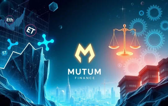 A visual representation of the dynamic Crypto Market, highlighting the surge of Mutuum Finance and the ongoing regulatory challenges faced by XRP and Ethereum.