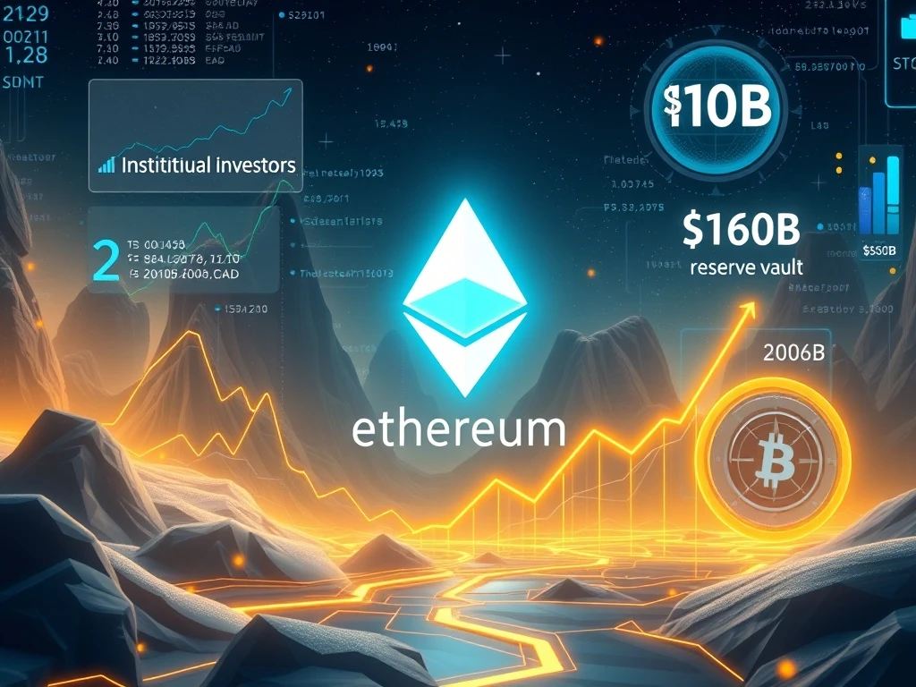 Ethereum price surge with institutional demand and $10B reserve