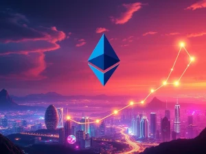 Charts showing Ethereum price surge, reflecting network upgrades and a crypto short squeeze.