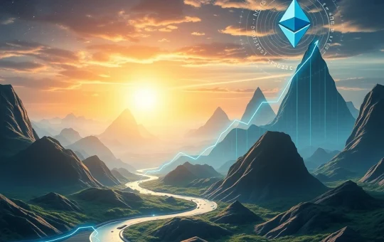 Ethereum news showing institutional adoption and price growth trends
