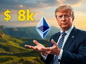 Eric Trump discussing Ethereum's potential, highlighting its undervalued status and a bold $8k price target, impacting Ethereum news.