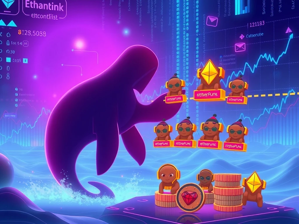 Whale purchasing CryptoPunks NFTs as Ethereum NFT market surges