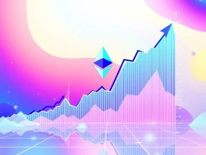 Chart showing Ethereum price breaking a long consolidation, signaling a strong bullish trend and market optimism.