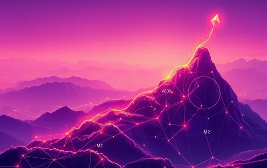 A visual representation of Ethereum's price surging towards $8,000, fueled by global M2 growth and a robust Ethereum ecosystem.