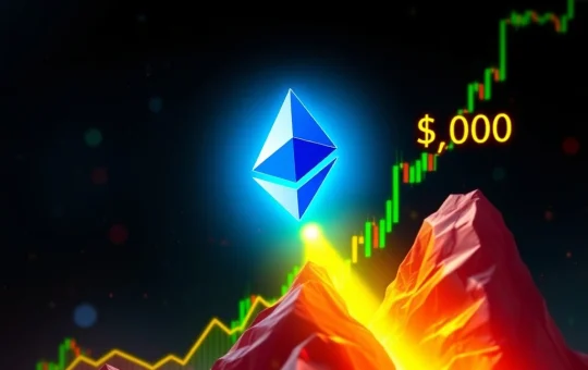 Chart showing Ethereum price prediction reaching $4,000, illustrating strong ETH technical analysis and market growth.