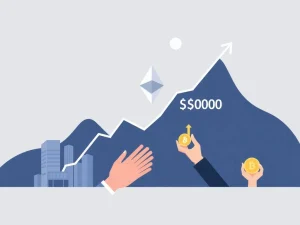 A vibrant chart showing an Ethereum price prediction surge towards $4,000, symbolizing institutional demand driving market optimism.