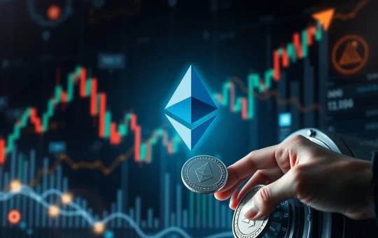 Charts showing strong ETH Price growth, symbolizing Eric Trump's bullish Ethereum Price Prediction amidst rising institutional interest and ETF inflows.