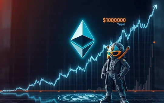 Visualizing Arthur Hayes' bold Ethereum price prediction of $10,000, driven by institutional adoption and CryptoPunks' resurgence.