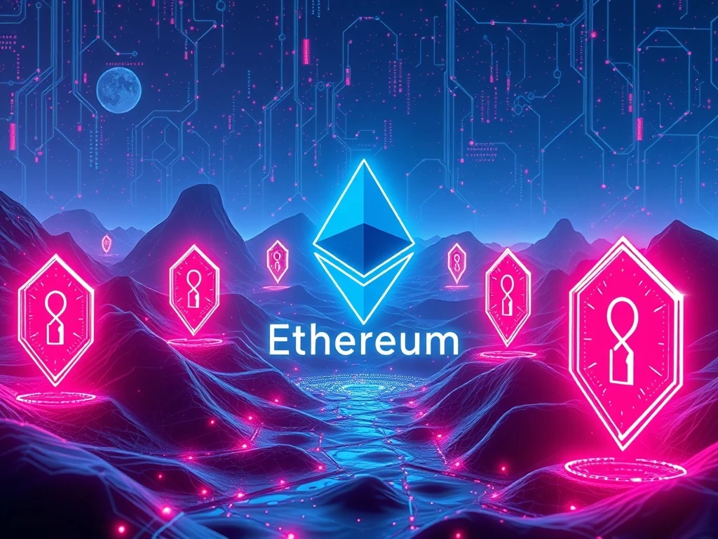 Ethereum's quantum-resistant Lean Architecture with glowing security shields