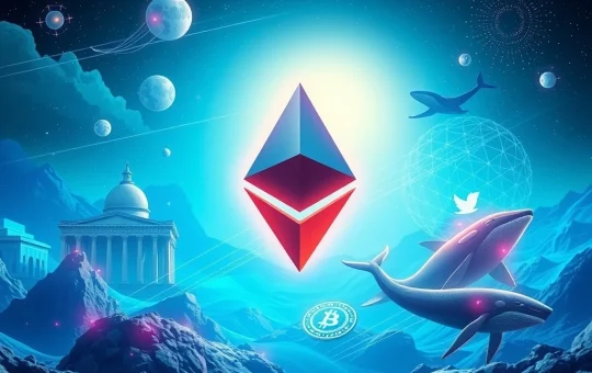 Illustrates the dramatic Ethereum surge and significant whale activity, showing capital shifting towards the promising RTX presale for crypto remittance solutions.