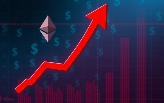 A chart showing a significant Ethereum short position in the red, symbolizing Abraxas Capital's mounting unrealized losses from crypto leverage.
