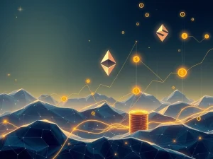 Visualizing the explosive growth of the stablecoin market cap, powered by Ethereum and increasing institutional adoption.