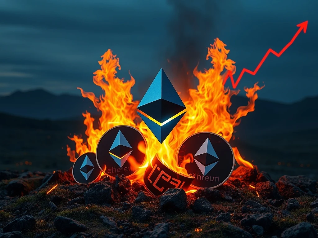 Visualizing Ethereum's shrinking supply and its potential impact on ETH price.