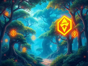 Digital representation of the Treehouse Airdrop on Binance Alpha, showcasing Ethereum integration and growth in the DeFi ecosystem.