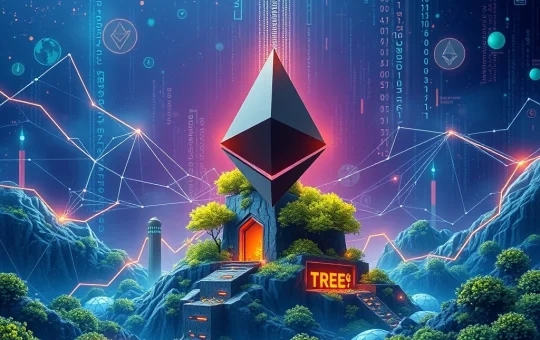 Binance Alpha's Treehouse Airdrop poised to boost Ethereum DeFi liquidity, showing digital assets flowing into a tree-like structure.