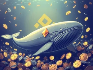 Ethereum whale withdrawing ETH from Binance in a strategic move