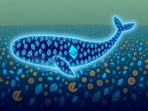 A massive ETH whale transfer, indicating significant institutional investment and its impact on the Ethereum market.