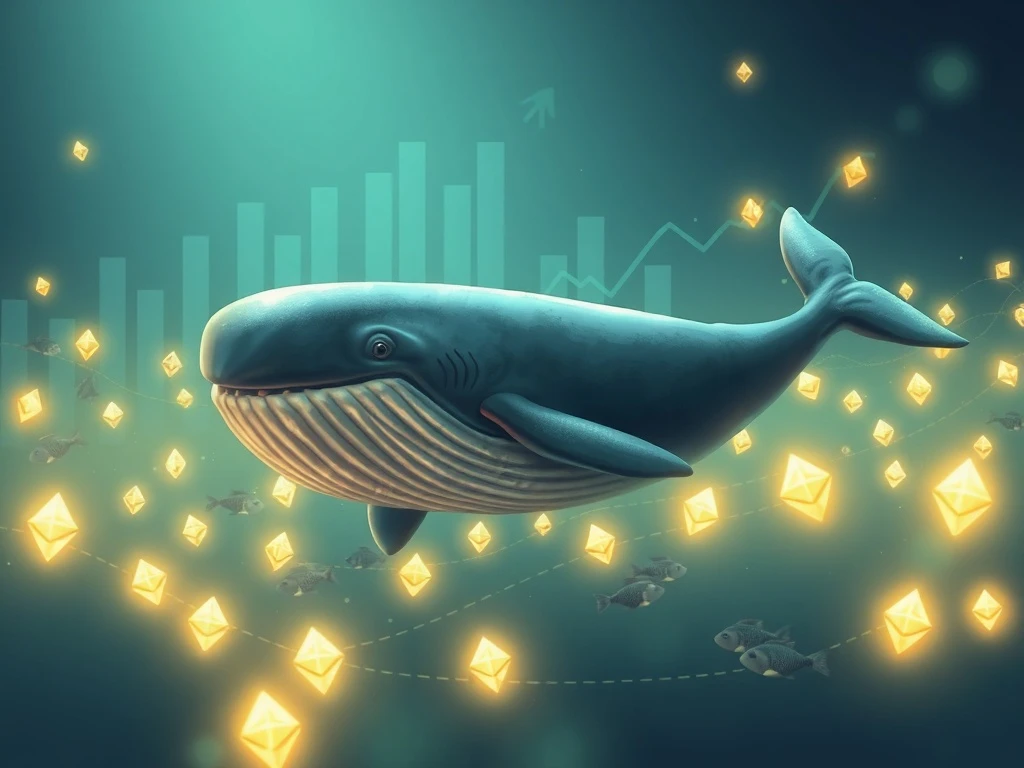 Ethereum whales strategically accumulating ETH during market dips, signaling confidence in future price movements.