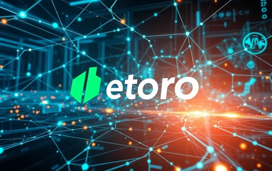 eToro blockchain network facilitating seamless tokenized asset transactions