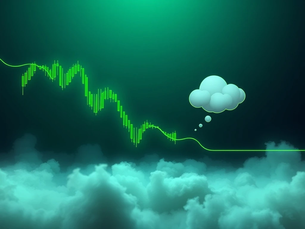 A chart showing FartCoin's dramatic price drop, highlighting the critical test of the $1.05 support level.