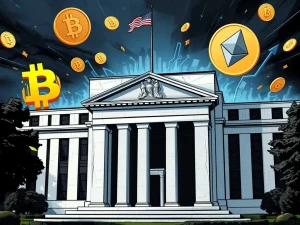 U.S. Fed policy sparks crypto market volatility with Bitcoin and Ethereum price fluctuations