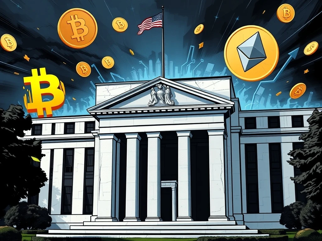 U.S. Fed policy sparks crypto market volatility with Bitcoin and Ethereum price fluctuations