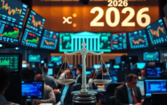 Bond traders intently watching screens, signaling increased bets on Fed rate cuts for 2026 amidst political speculation.