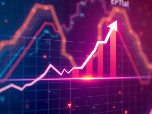 FET token chart showing a price breakout with upward arrows, representing Fetch.ai's potential surge.