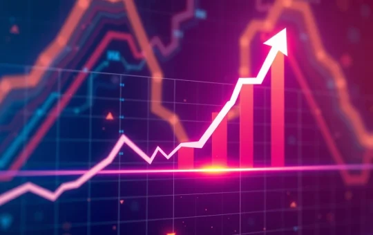 FET token chart showing a price breakout with upward arrows, representing Fetch.ai's potential surge.