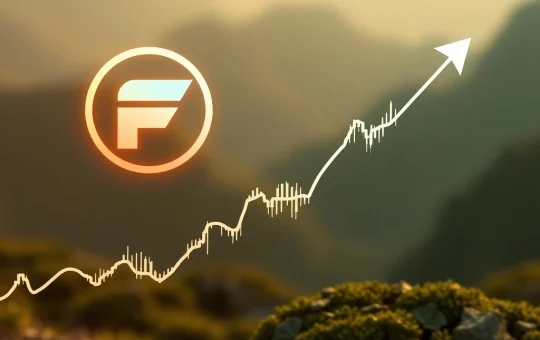 Chart showing Fetch.ai (FET) token breaking out of a symmetrical triangle, signaling a potential 120% price surge.
