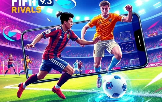 FIFA Rivals web3 mobile game showcasing competitive soccer gameplay with blockchain integration