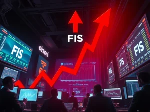 FIS cryptocurrency price crash showing extreme market volatility