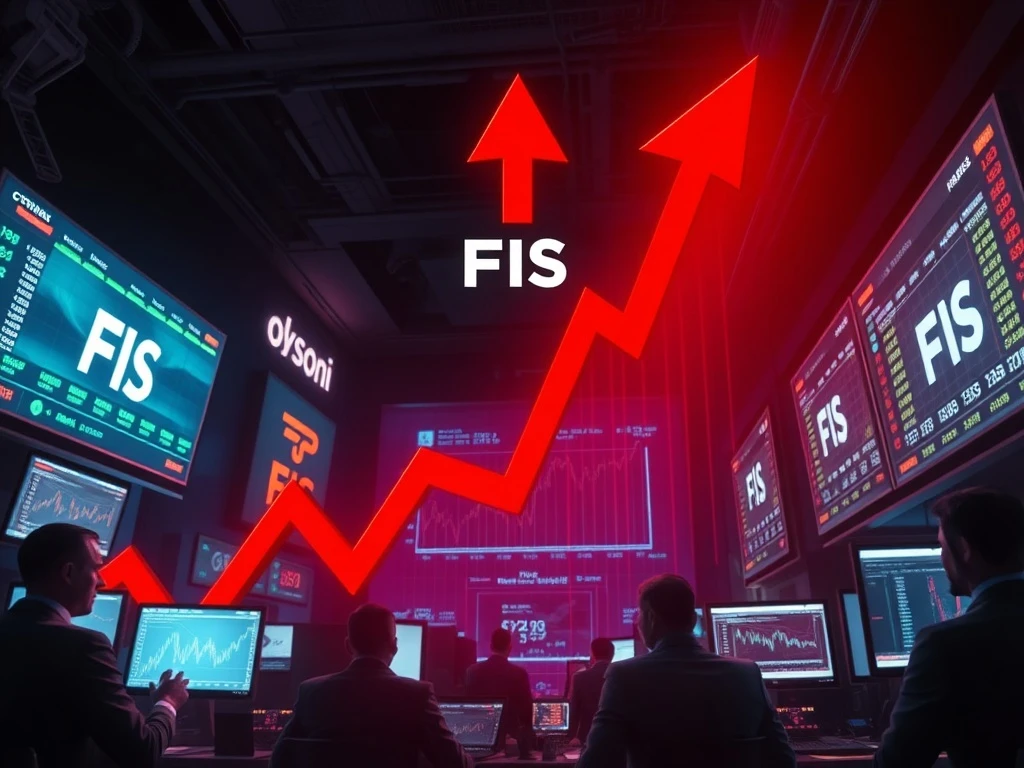 FIS cryptocurrency price crash showing extreme market volatility