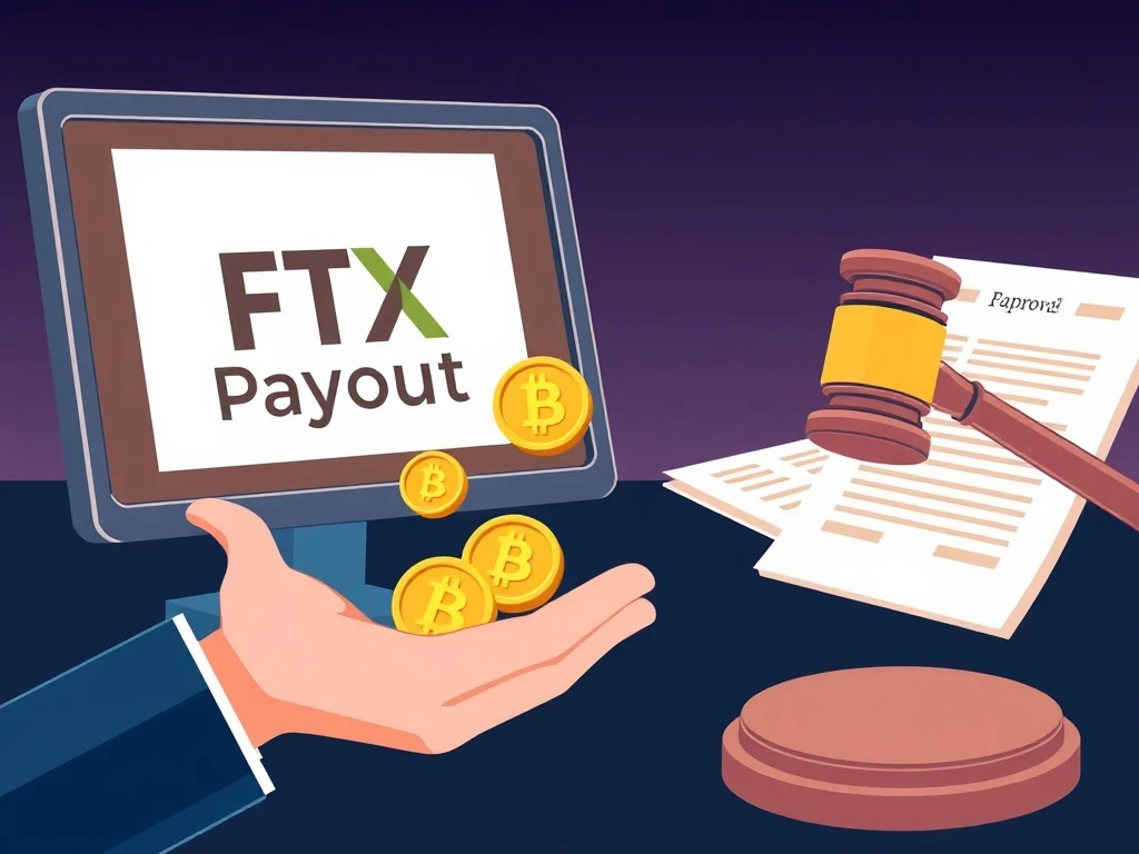 A visual representation of the FTX creditor payout, symbolizing financial recovery and court-approved distributions.