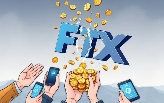 An illustration depicting FTX's $1.9 billion distribution, symbolizing progress for crypto creditors in the bankruptcy recovery.