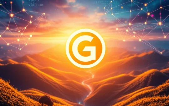 A visual representation of G Coin's monumental achievement: 1 million daily blockchain transactions during its presale, highlighting its utility and market impact.