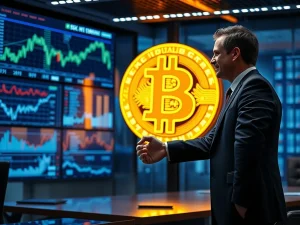 Illustrates Galaxy Digital's pivotal $9B Bitcoin transaction, symbolizing the accelerating institutional crypto adoption and market maturity.