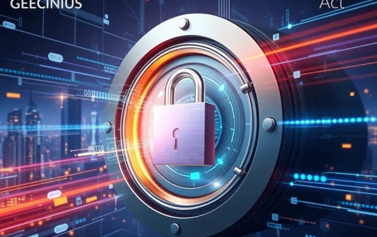 A secure digital vault representing Anchorage Digital and Ethena Labs' compliant stablecoin launch under the GENIUS Act.
