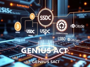 USDC stablecoin integration under the GENIUS Act for financial institutions
